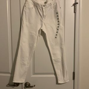 Old navy white rockstar jeans